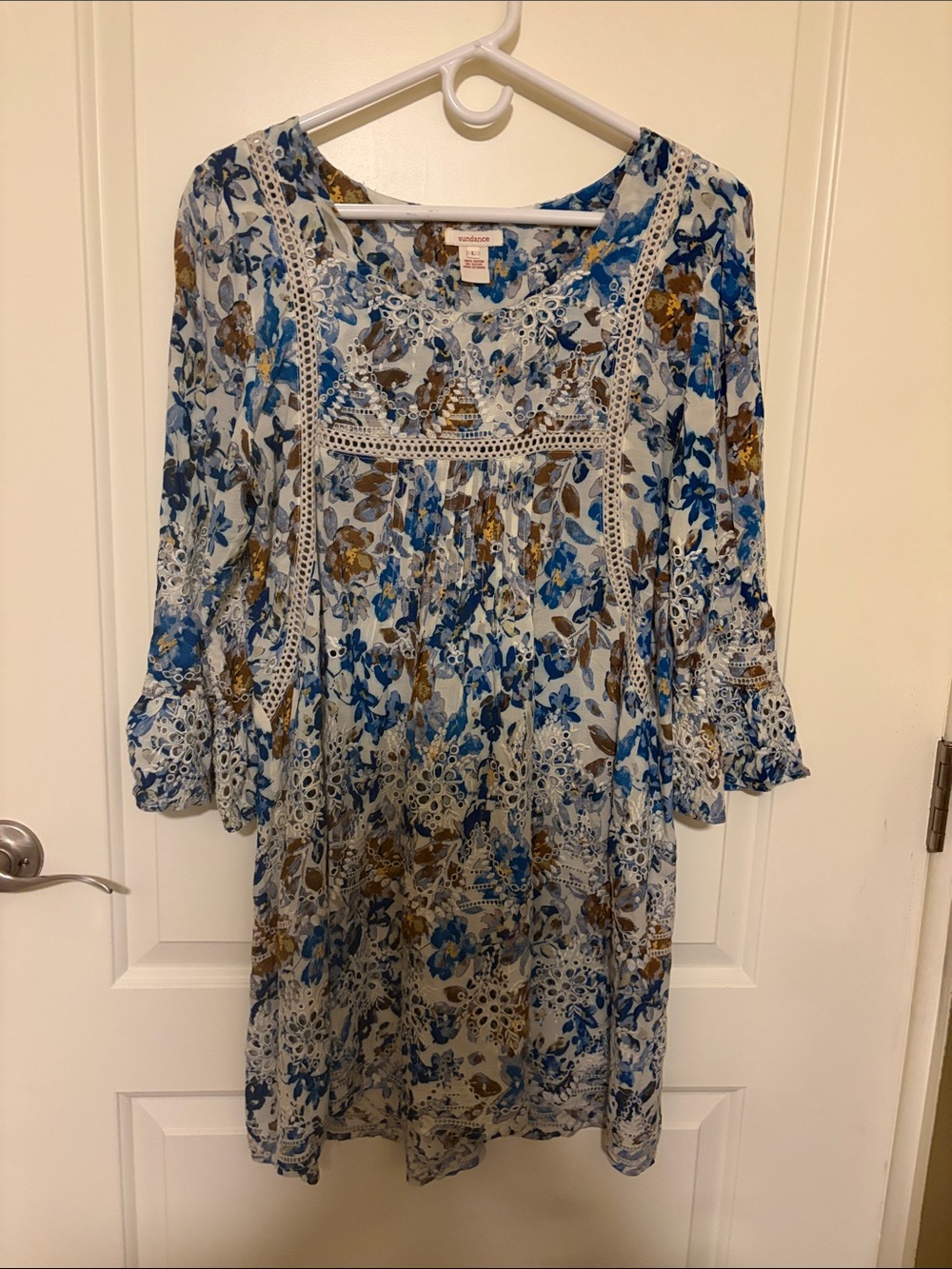 Sundance, Blue floral dress, Size L